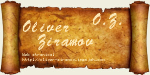 Oliver Ziramov vizit kartica